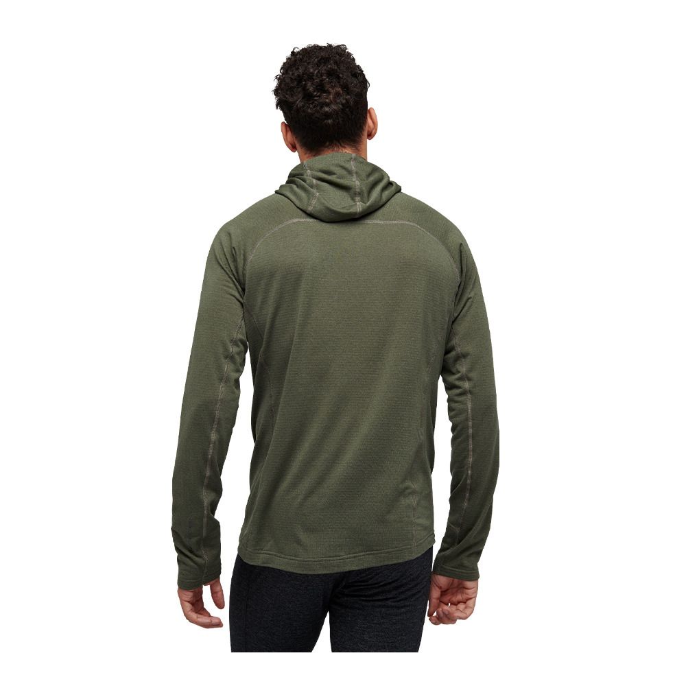 Black Diamond COEFFICIENT LT HYBRID HOODY - Sweat Homme tundra/black