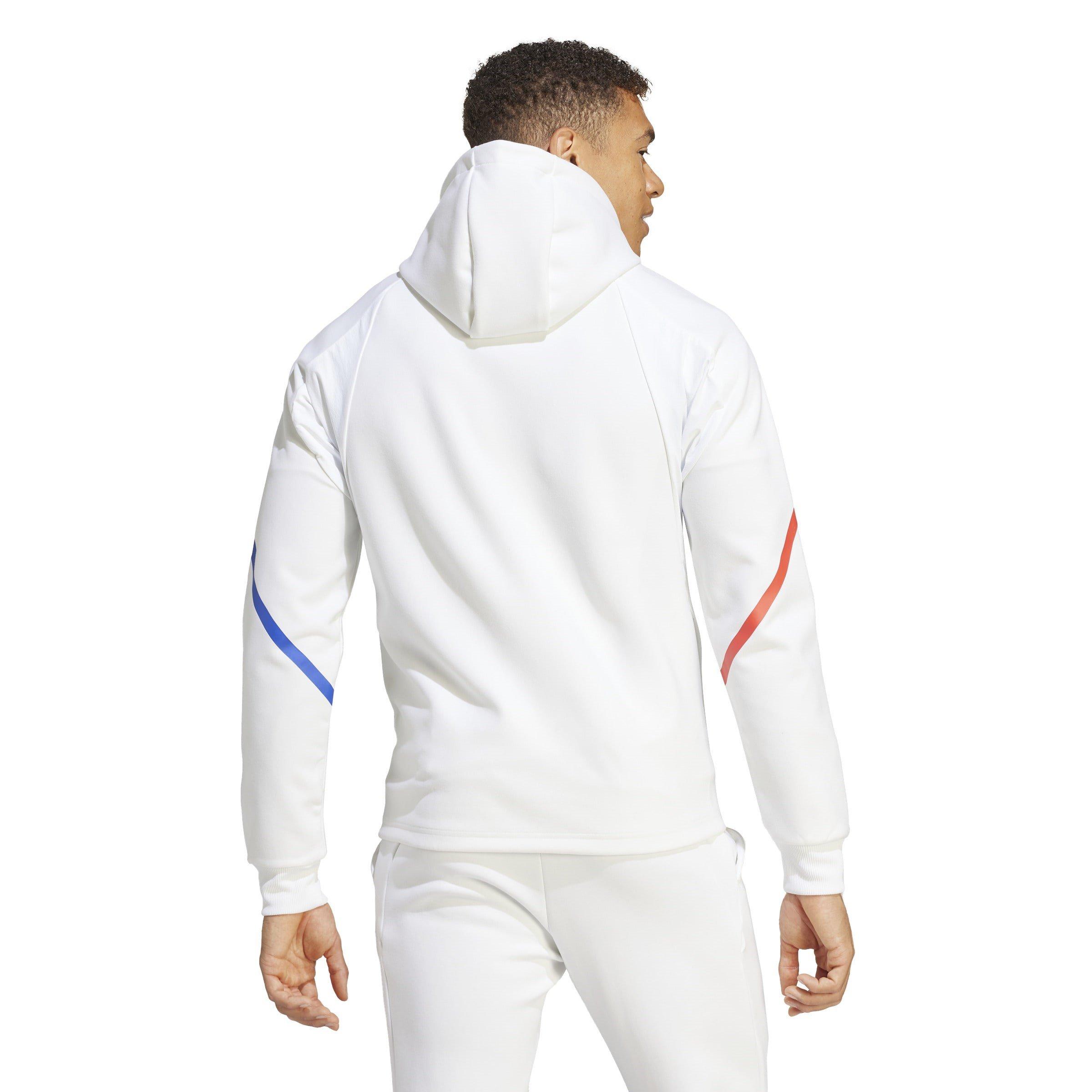 adidas Olympique Lyonnais Designed for Gameday Full Zip Hoodie Adults