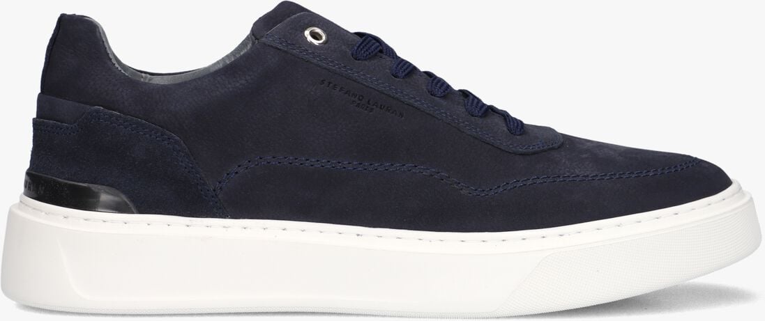blauwe stefano lauran lage sneakers star 001