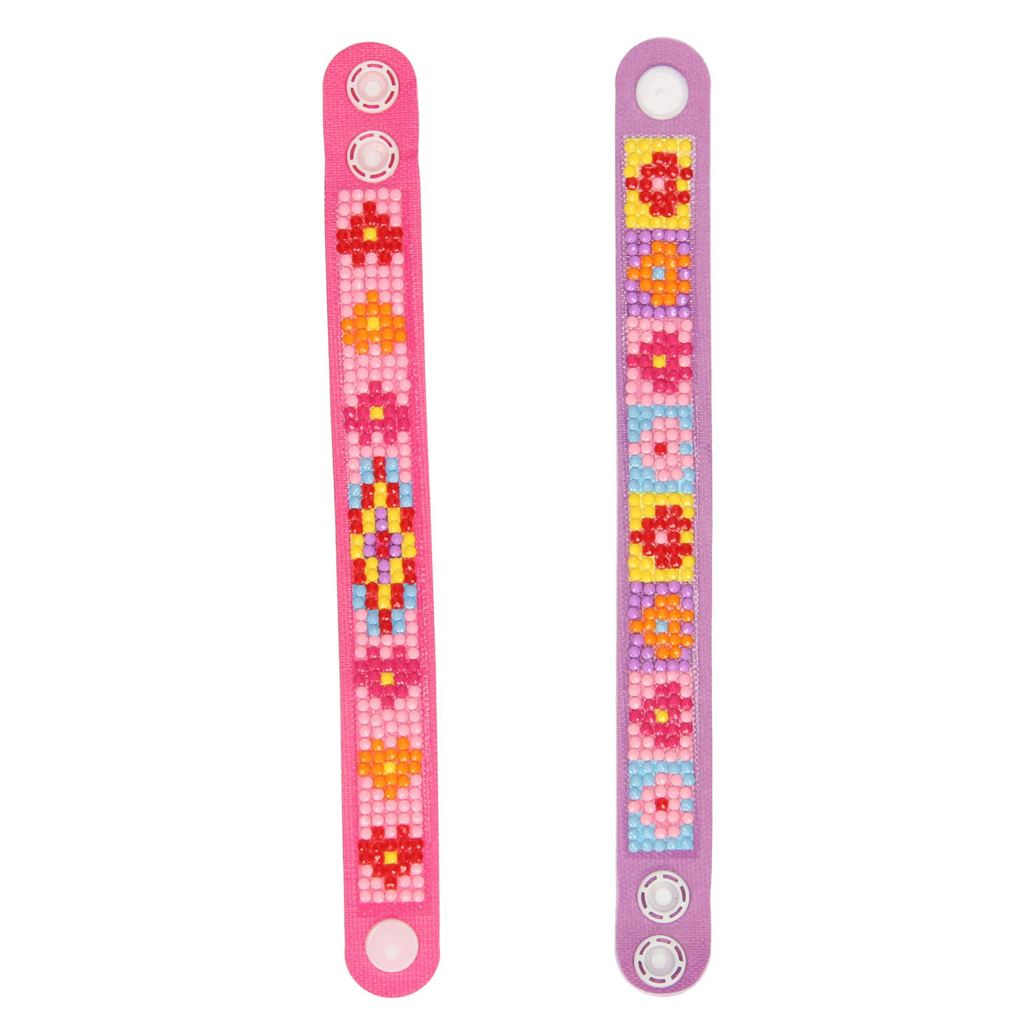 Diamond Painting Armbanden Roze, 2st.