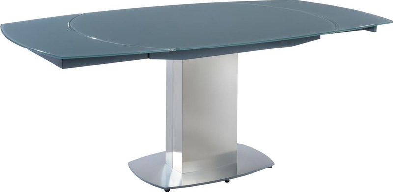 TALICIA - Eettafel - Uitschuifbaar - Gehard Glas - Grijs - 6 tot 8 Personen