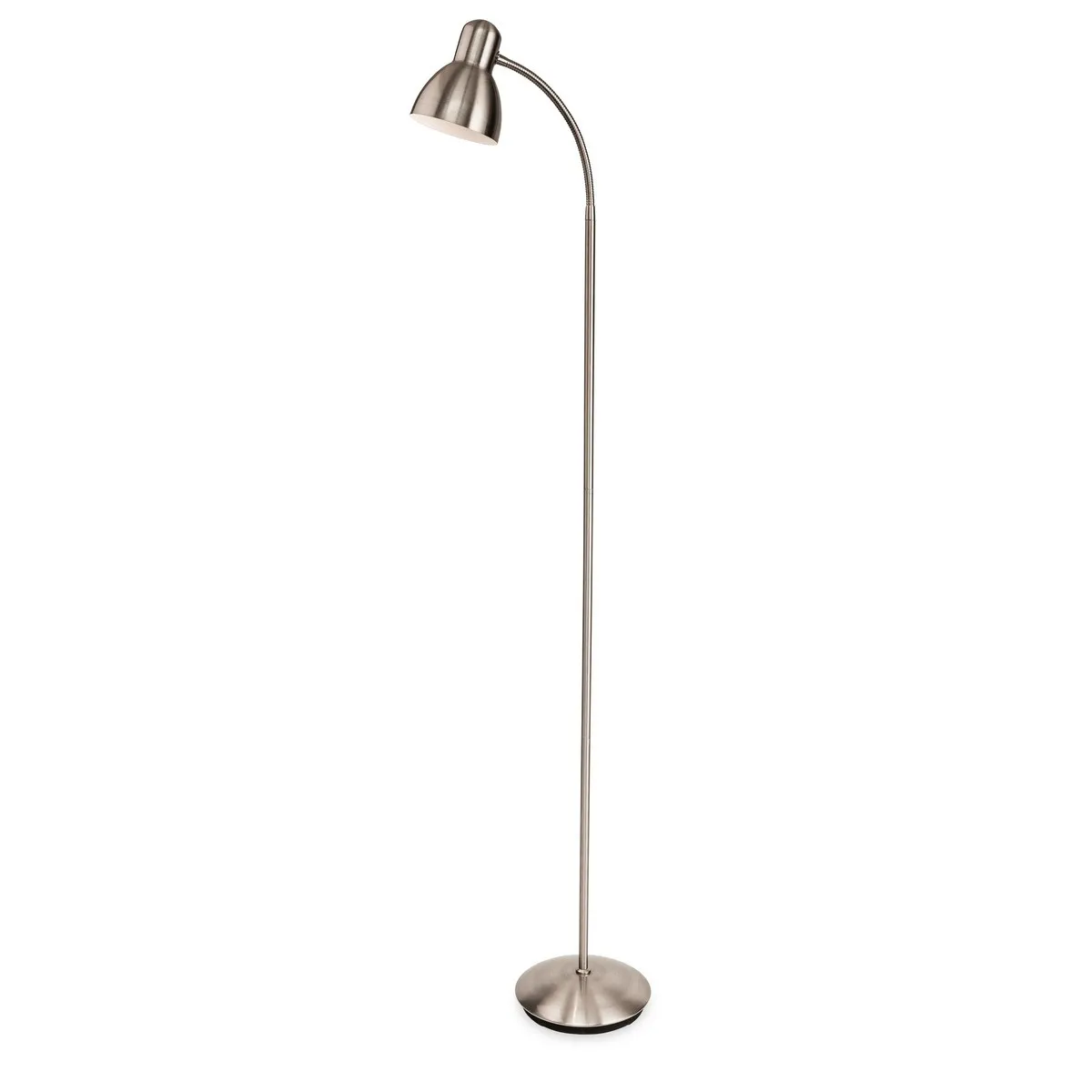 Luminaire Center Lampadaire acier brossé E27
