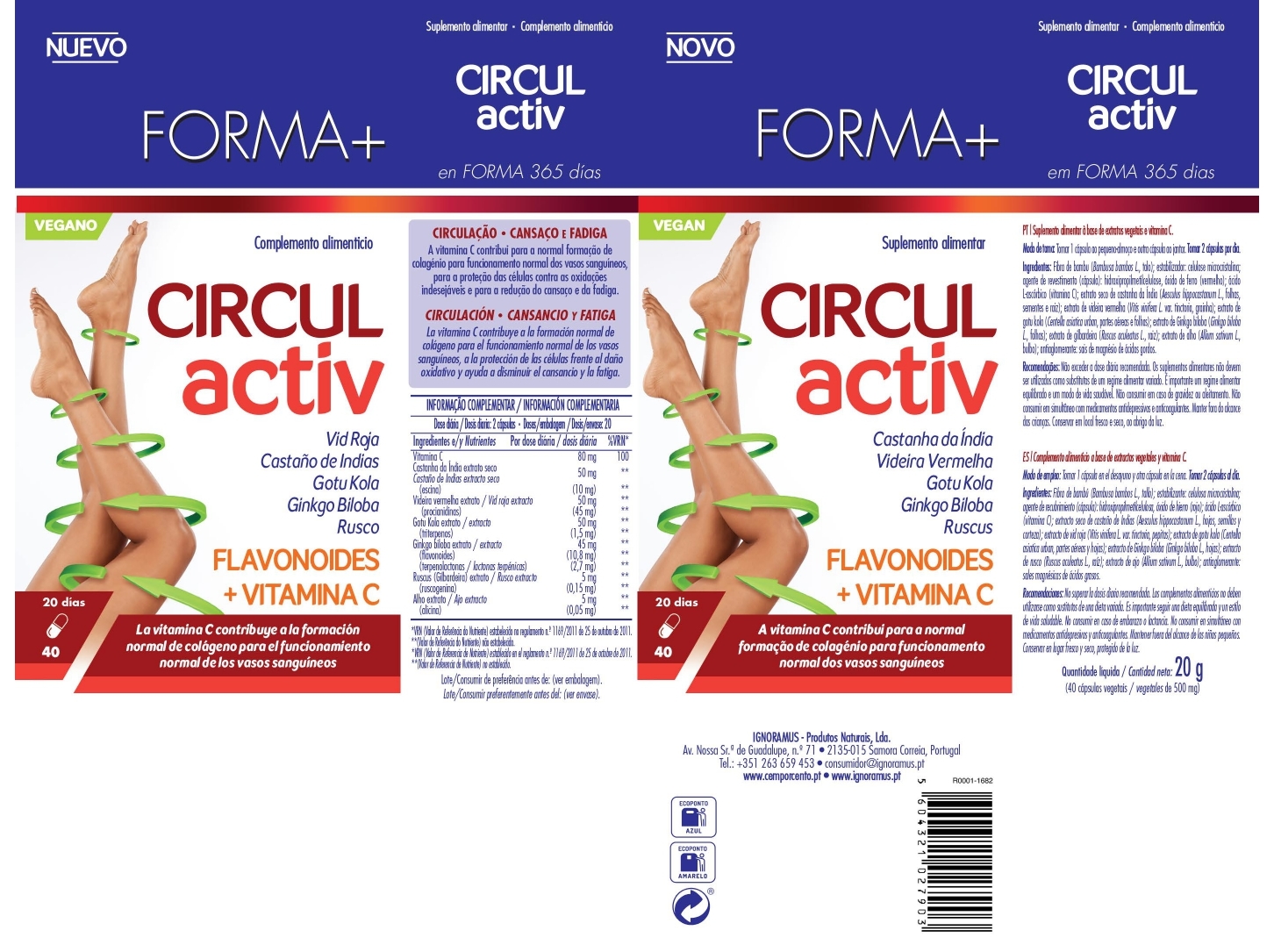 SUPLEMENTO FORMA  CIRCUL ACTIV 40 CAPS