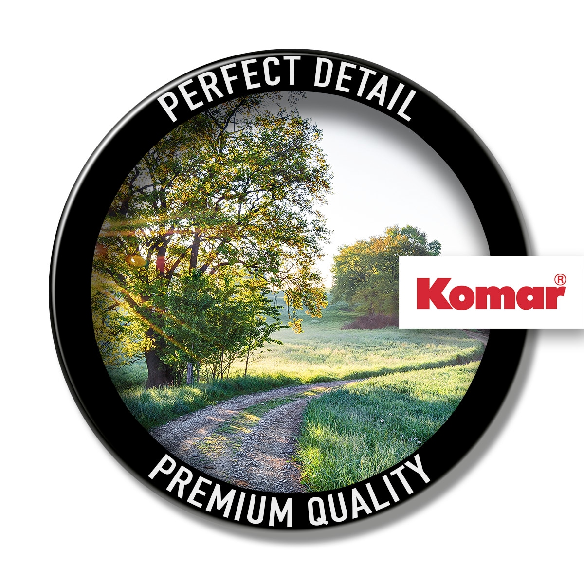 Komar Fototapete »Meadow Trail - Grösse 368 x 254 cm« bedruckt glatt Wohnzimmer, Schlafzimmer