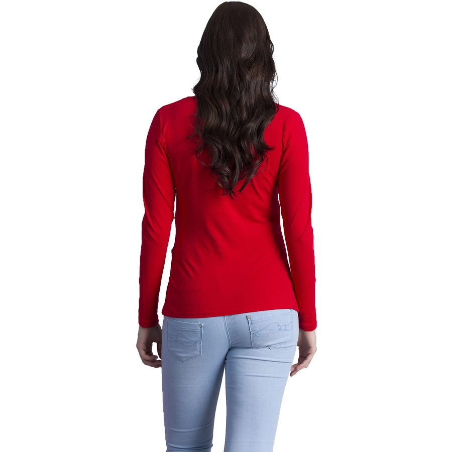 M.M.C. Umstandslangarmshirt Hallo Lieblingsmensch mit Motiv Rot