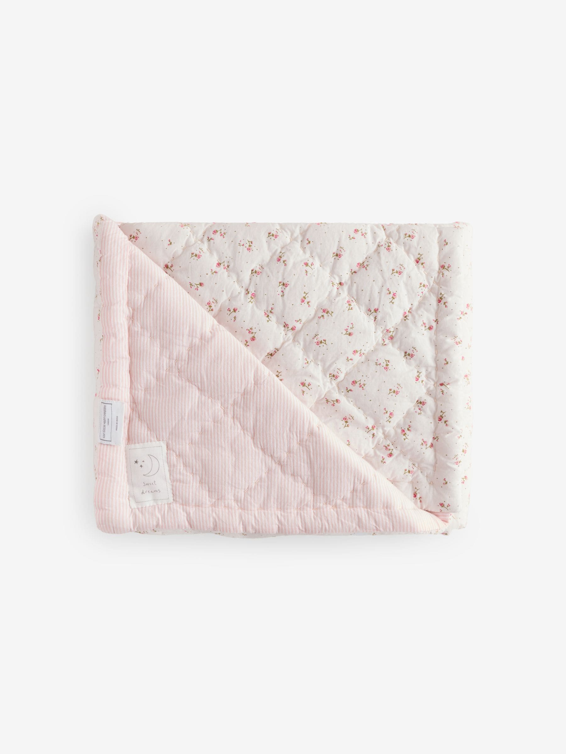 The White Company Reversible Floral Quilt Cot Bed