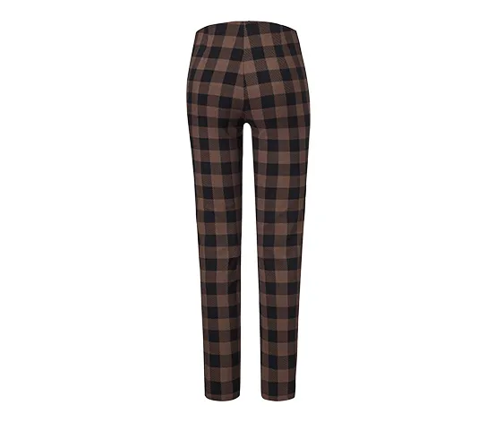 Karierte Stretchhose