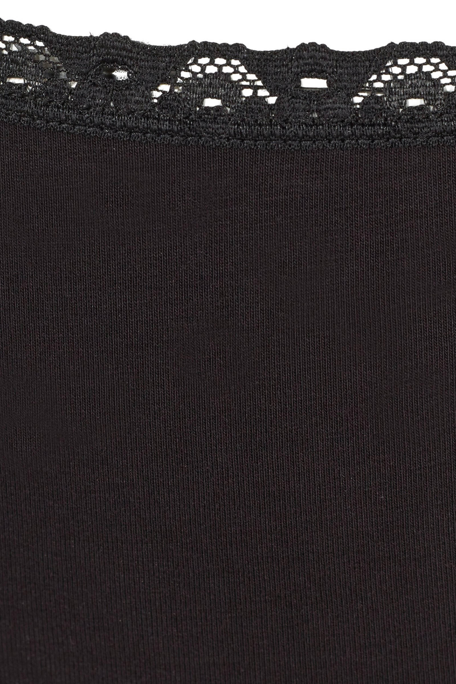 Zizzi string LCLARA (set van 3) zwart