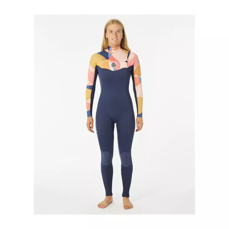 Combinaison intégrale Femme RIPCURL Dawn Patrol 4/3 Chest Zip Peach