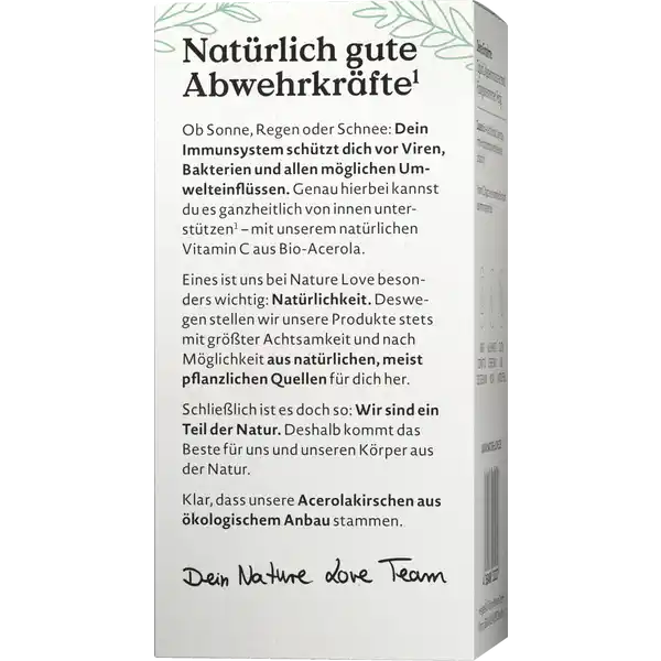 Bio Natürliches Vitamin C Kapseln