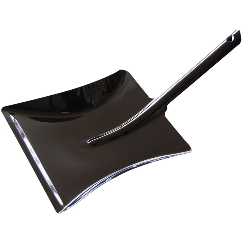 Weitaclean Metallschaufel, pulverbeschichtet, 21 cm, schwarz