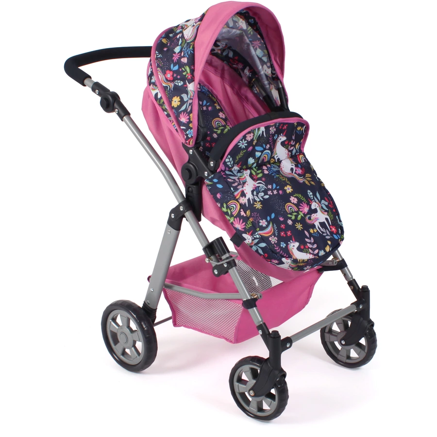 BAYER CHIC 2000 Kombi-Puppenwagen NELE Einhorn