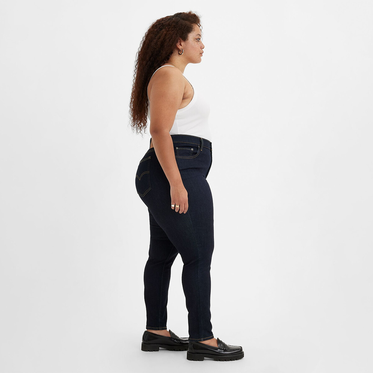 Calça Jeans Levi's Plus 721 Skinny de Cintura Alta, Levi's Plus