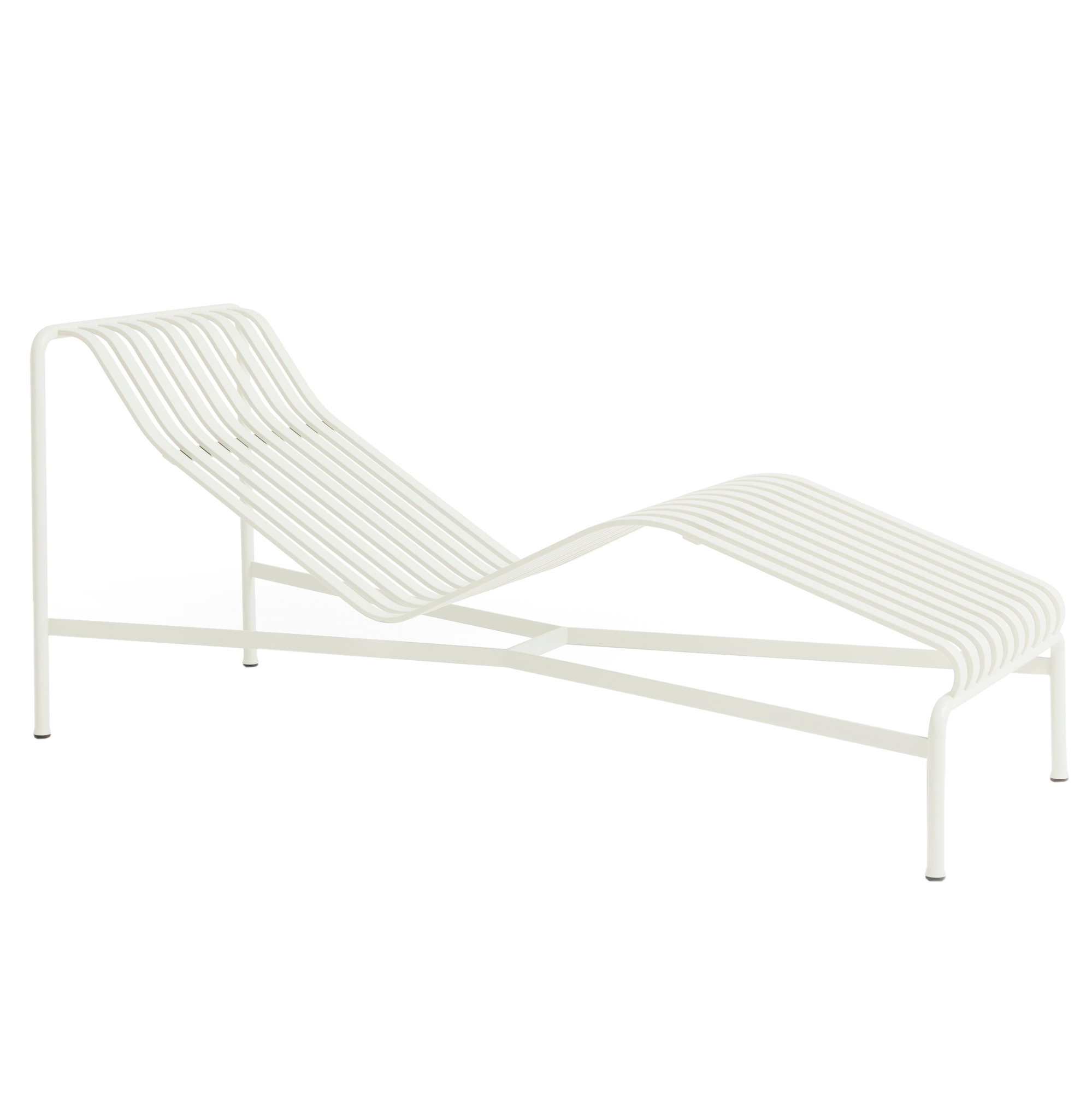 Ligbed Palissade Chaise Longue cream white