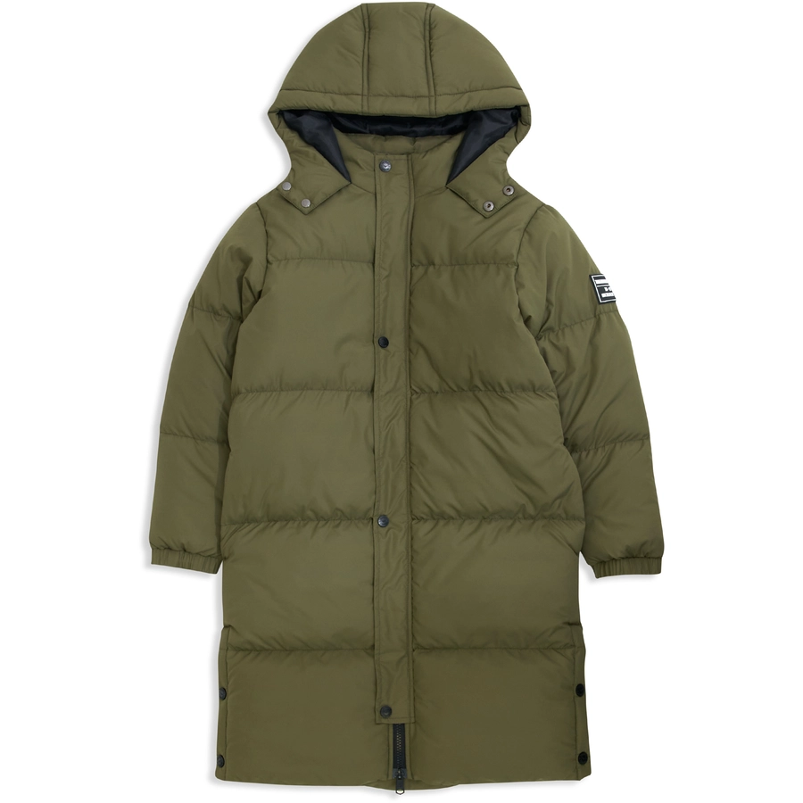 Threadboys Mantel Long Line Puffer Khaki