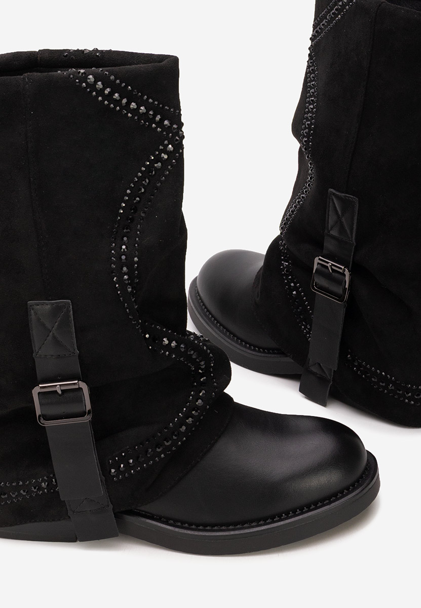 Bottines hautes femme noires Fatimah
