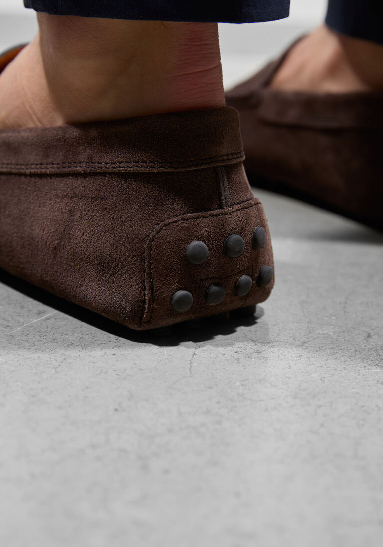 bruine tod's mocassins mocassino gommino 22l