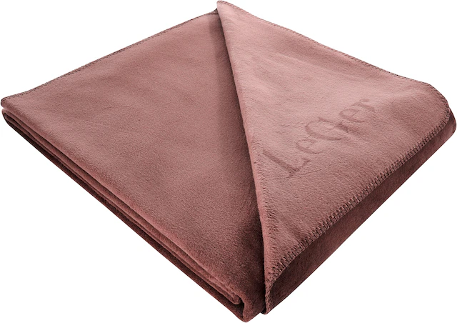 LeGer Home by Lena Gercke Wohndecke »Anisa« mit modernem Schriftzug, Kuscheldecke