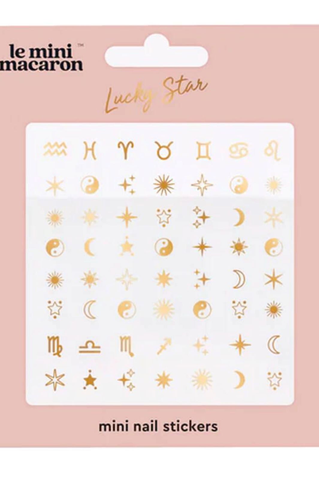 Le Mini Macaron Mini Nail Stickers lucky stars
