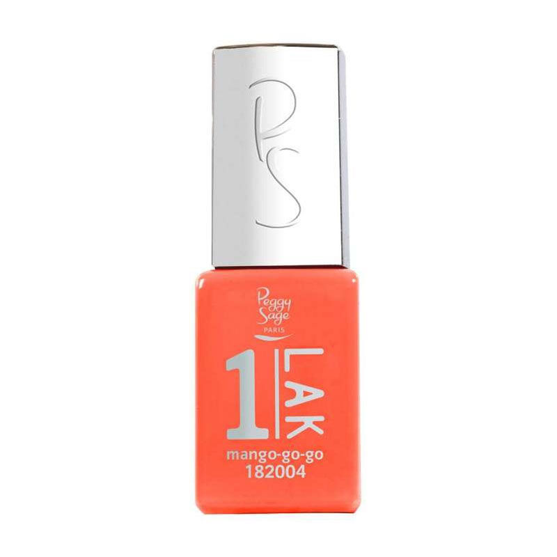 1-LAK vernis semi-permanent 3 en 1 Mango-go-go