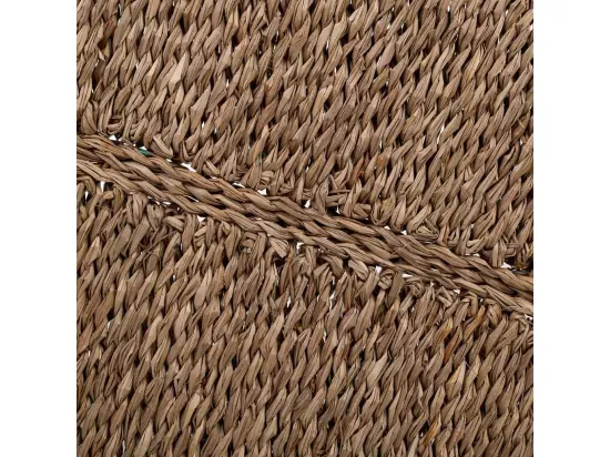 Dessous de plat en fibre naturelle marron 50x35x1,5h cm