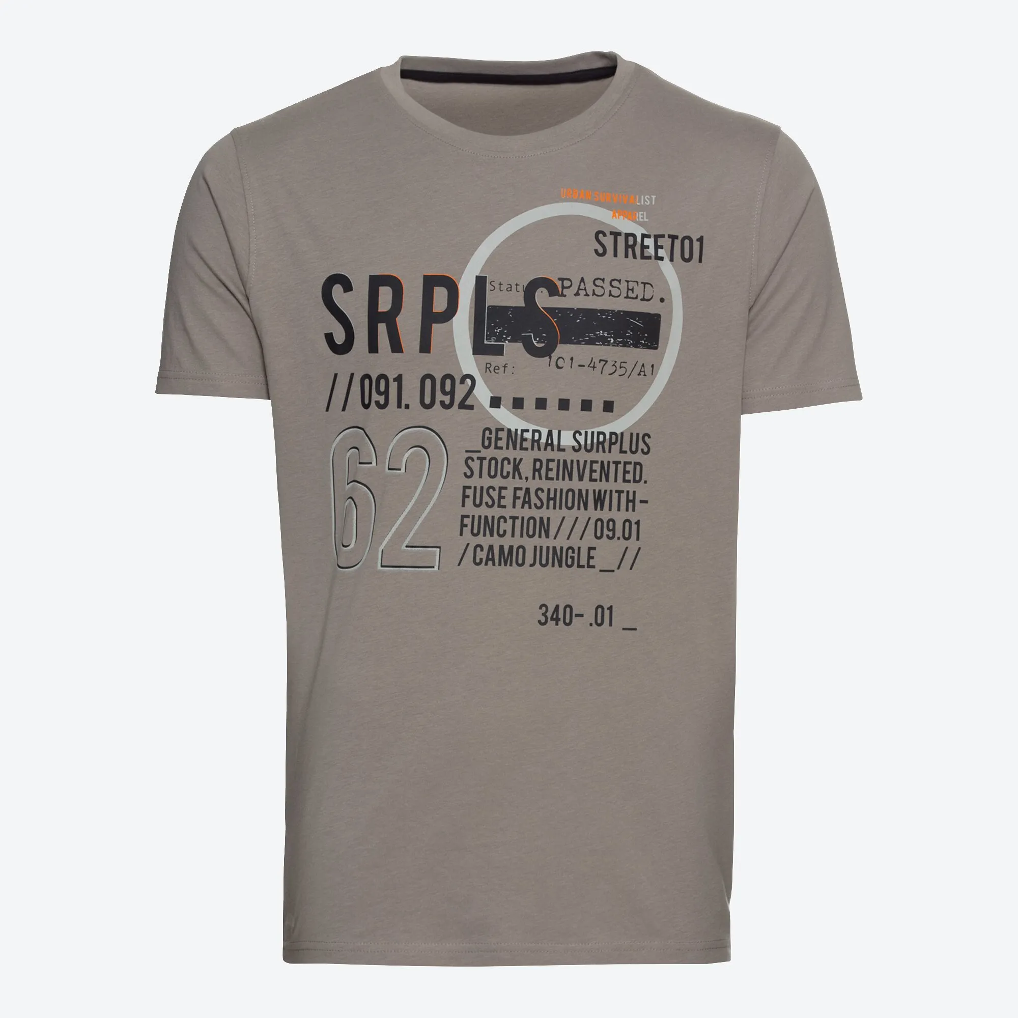 Herren-T-Shirt mit modernem Frontaufdruck