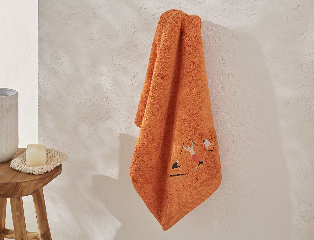 Serviette de bain-Piste noire