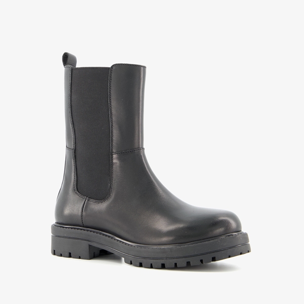 Groot leren meisjes chelsea boots