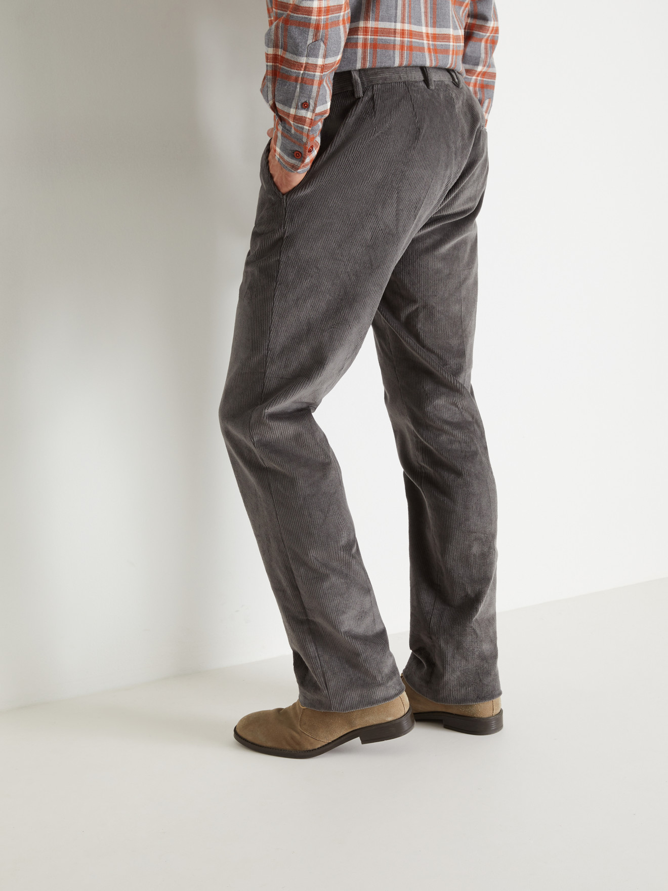 Pantalon velours à ceinture réglable