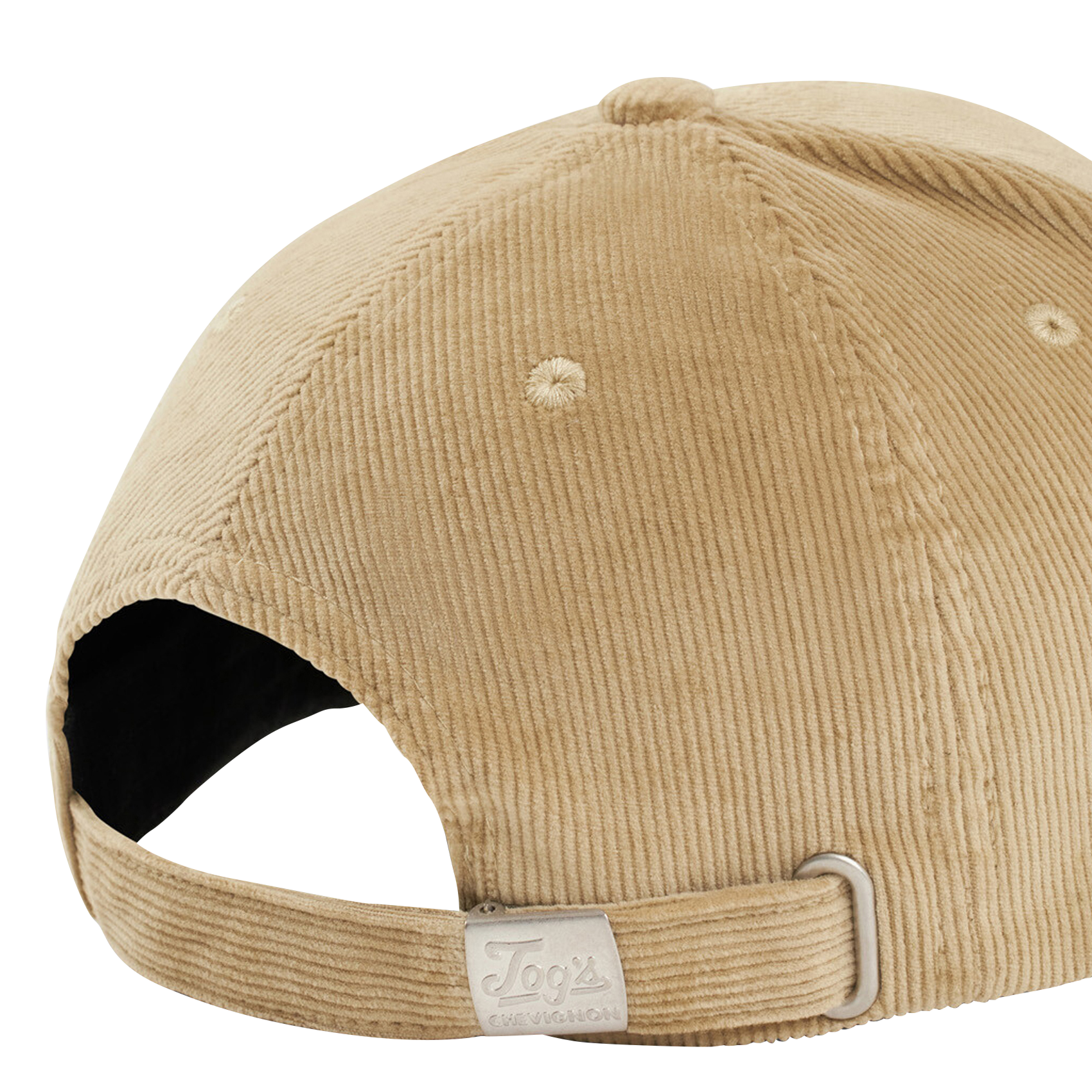 Casquette velours côtelé en coton mélangé | Beige