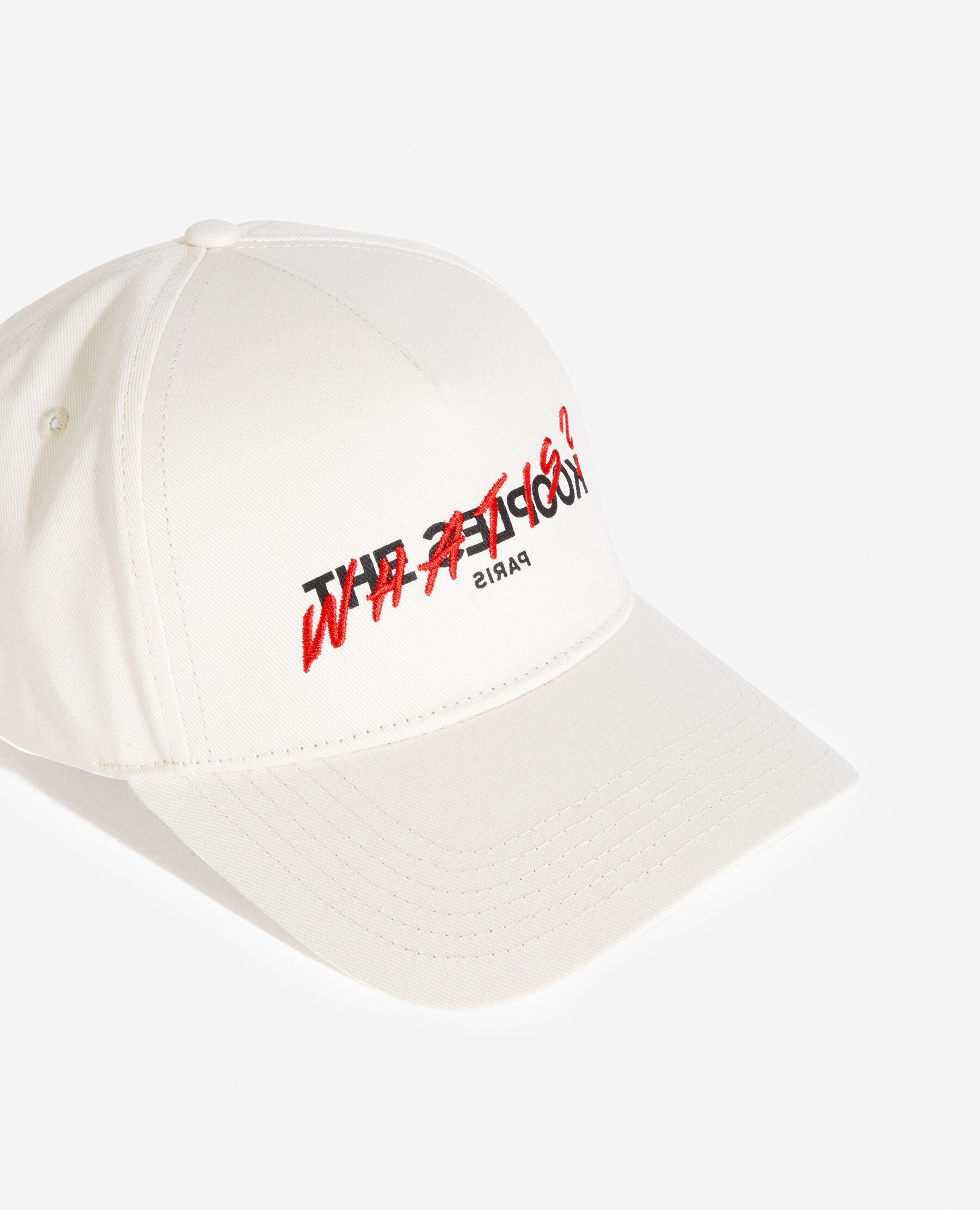 Casquette coton écrue broderie What is