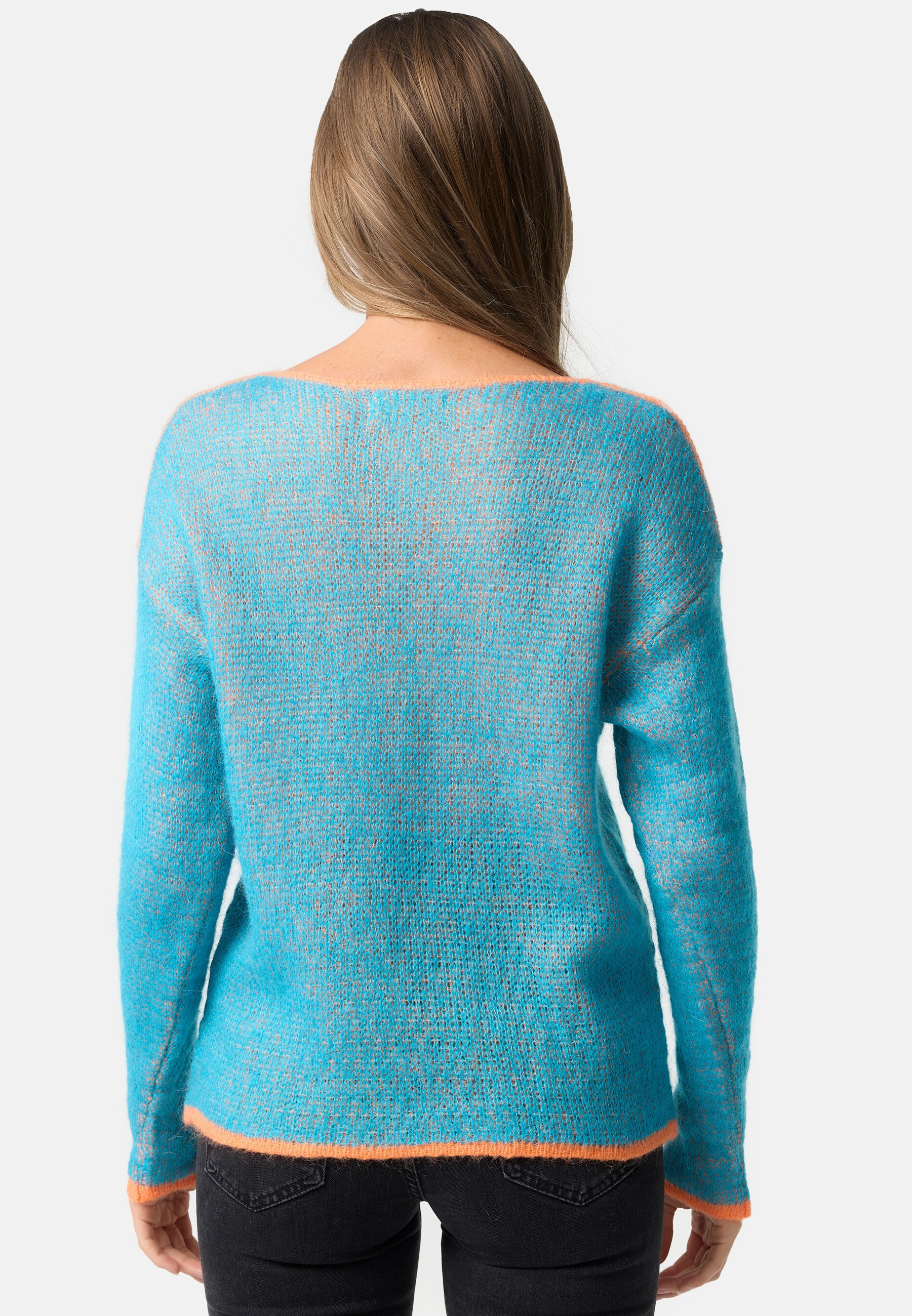 PM SELECTED Damen Warmer Rundhals Strickpullover Pullover in Einheitsgröße PM79