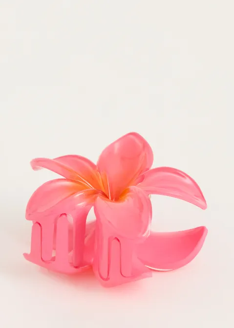 Haarclip bloem roze (ROS)