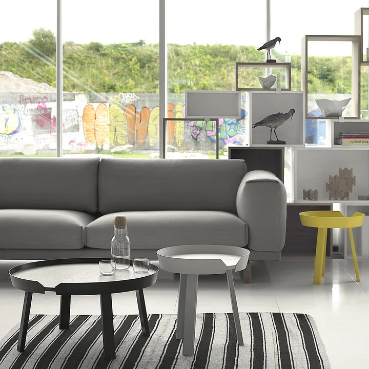 Muuto - Around Couchtisch Ø 72 cm, anthrazit
