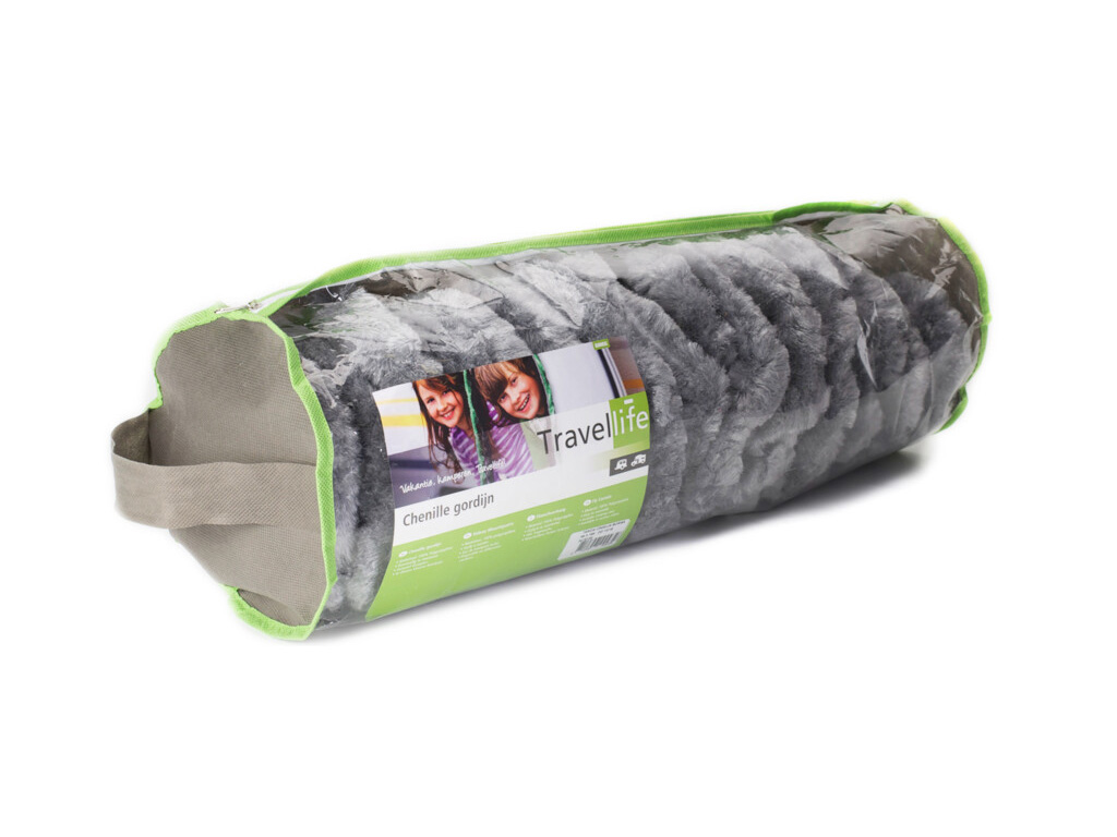 Travellife Chenille Rain grijs/wit 56x185cm deurgordijn