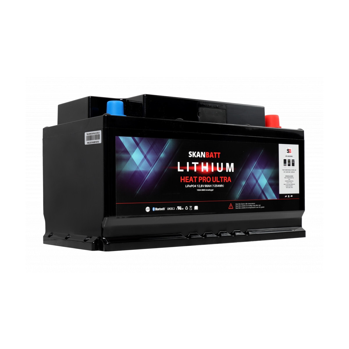 SKANBATT Lithium HEAT PRO  Ultra  12V 98AH - CAN Bus - 300A (