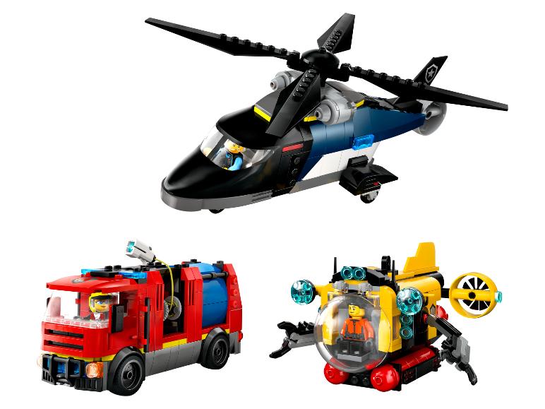 Helikopter, brandweerauto en onderzeeër remix 60462