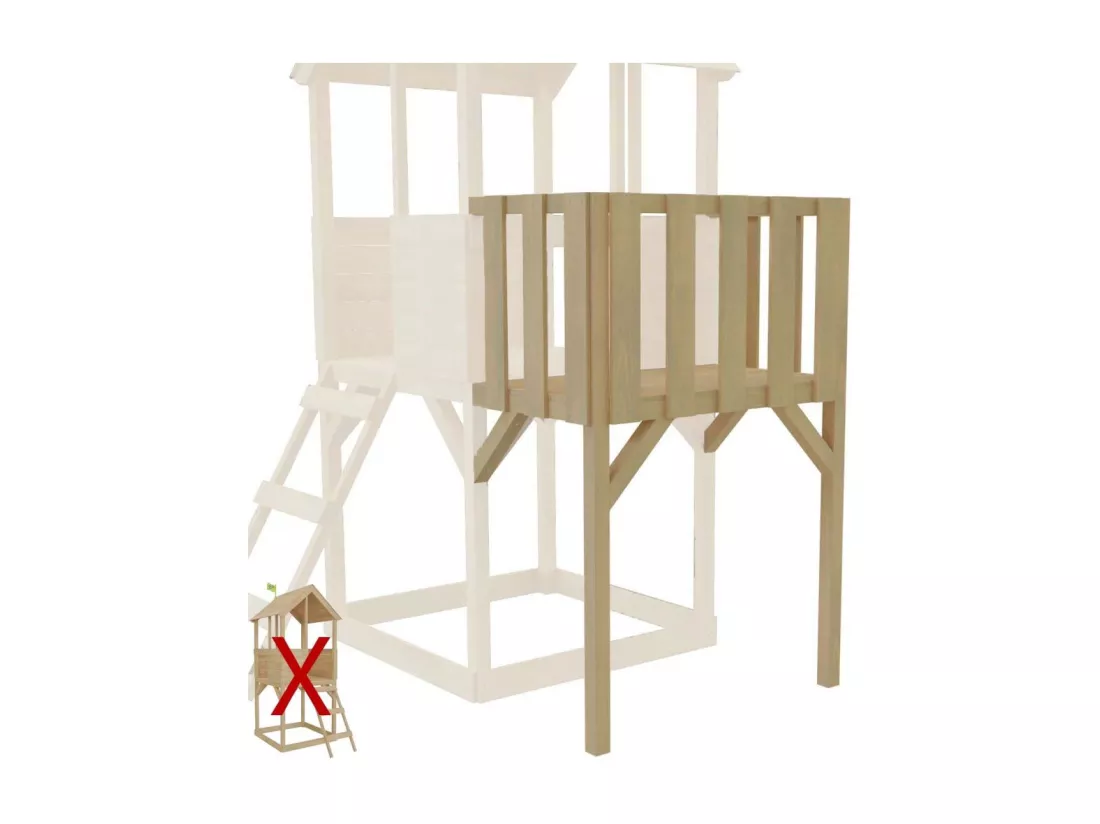 Balcon pour cabane Tower
