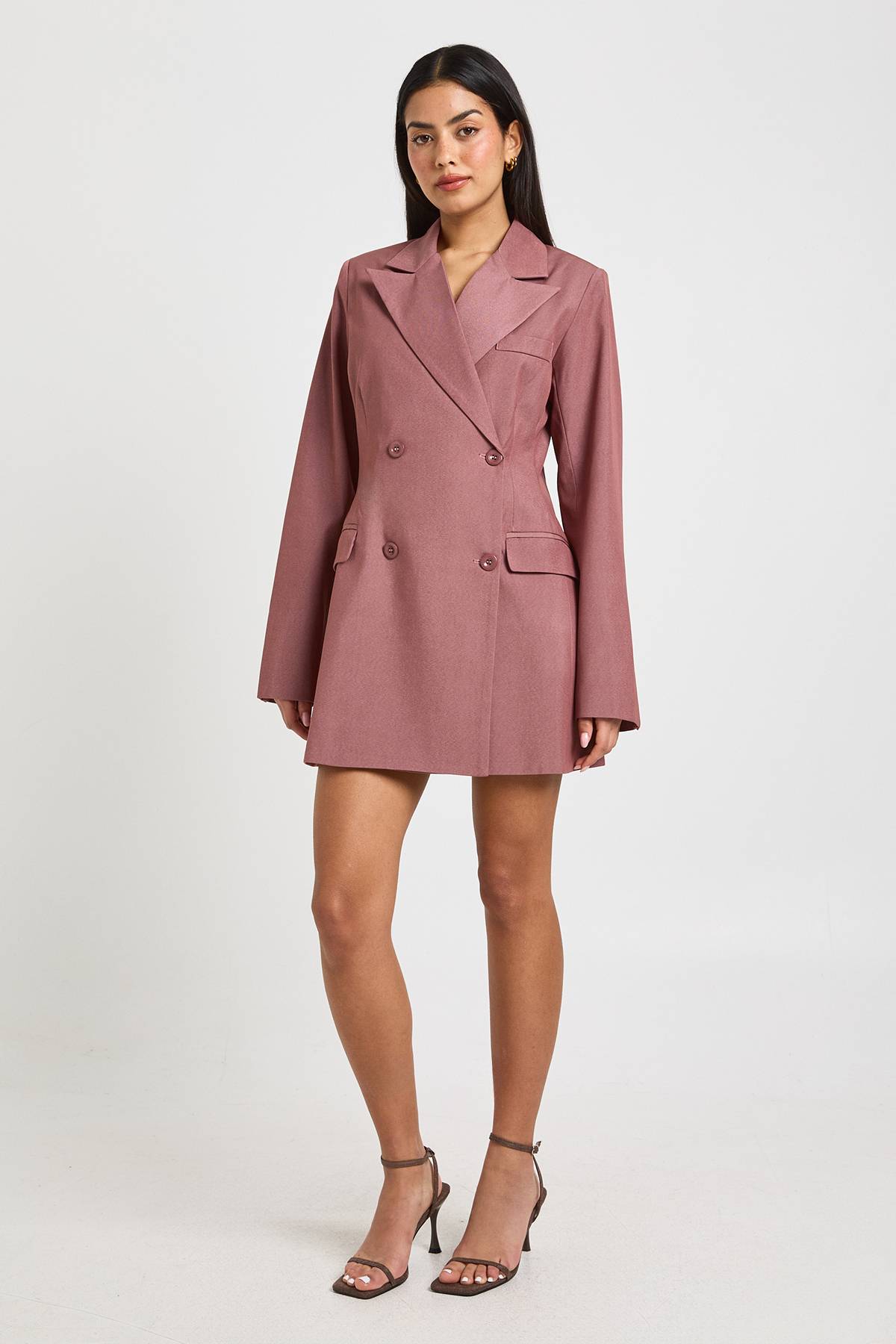 boohoo Robe Blazer à Épaulettes