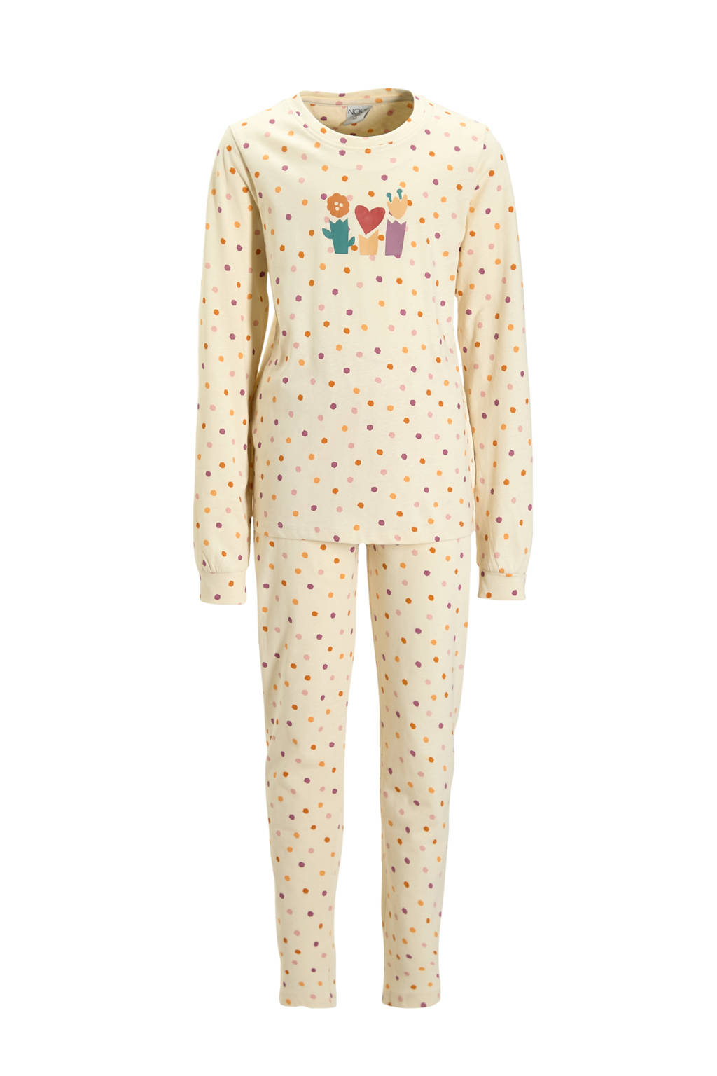 NOUS Kids pyjama beige/paars/oranje