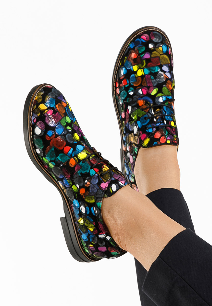Chaussures derby en cuir multicolores Otivera V10