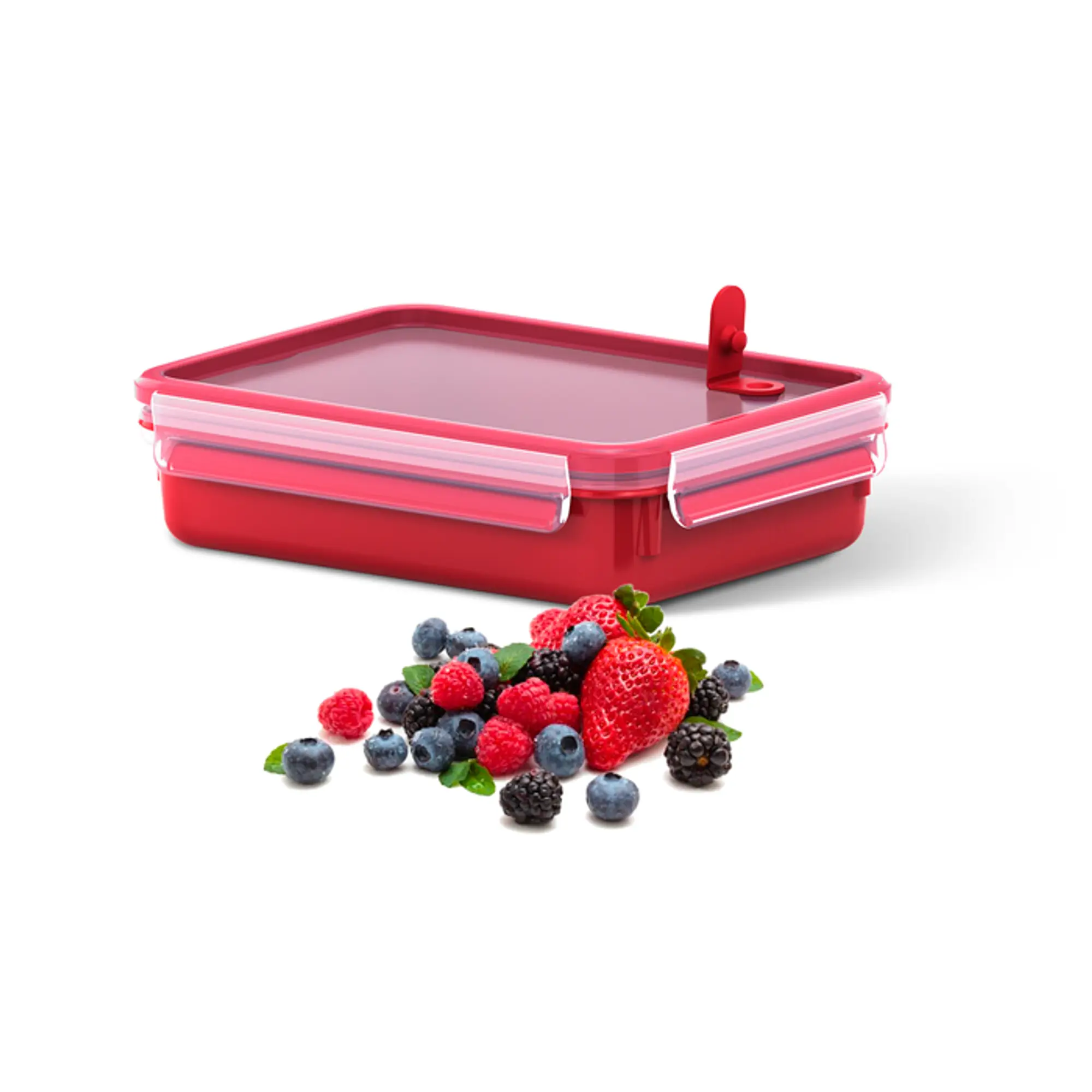 Clip micro boîte rect. 1.2l rouge