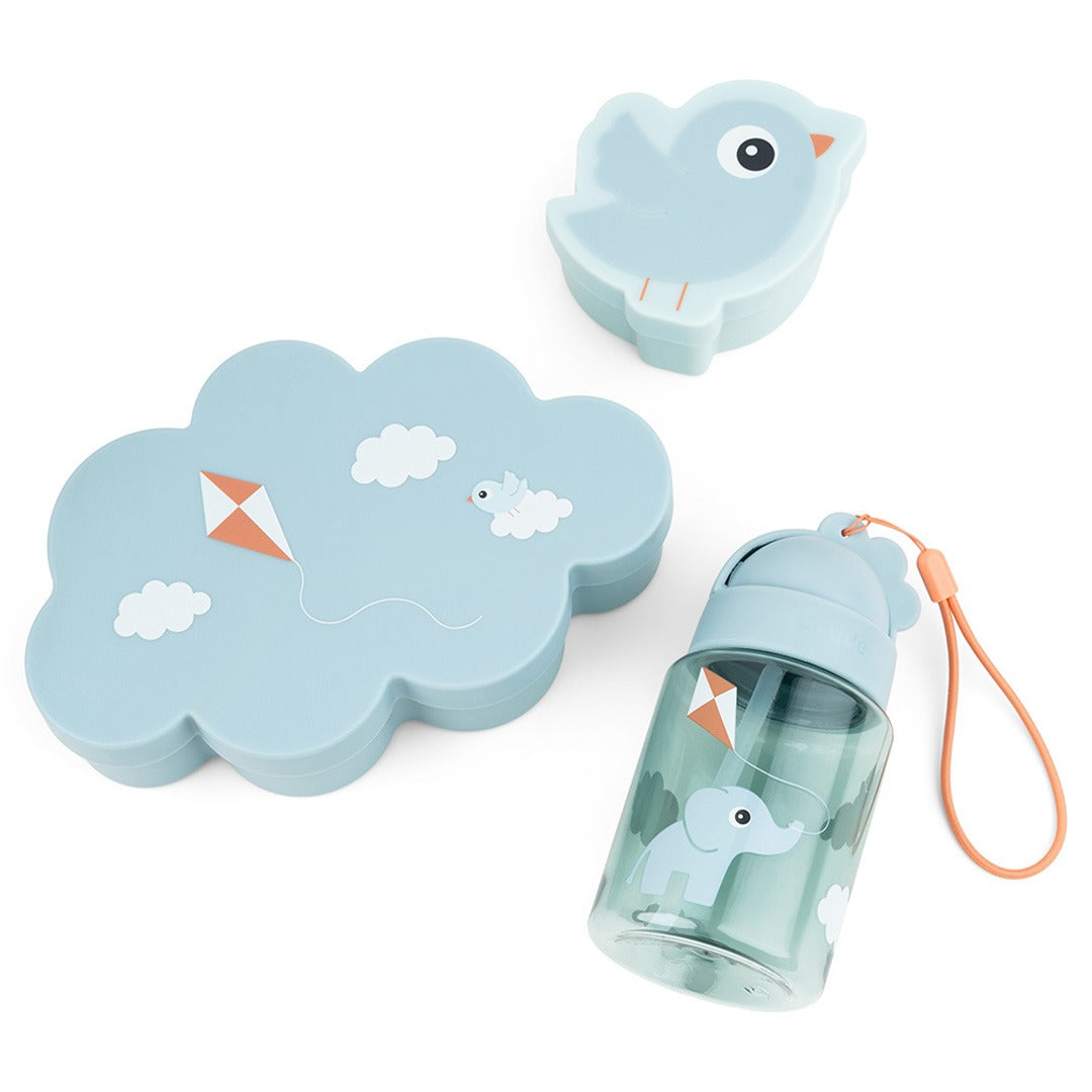 Done by deer lunchbox set met drinkfles - blue