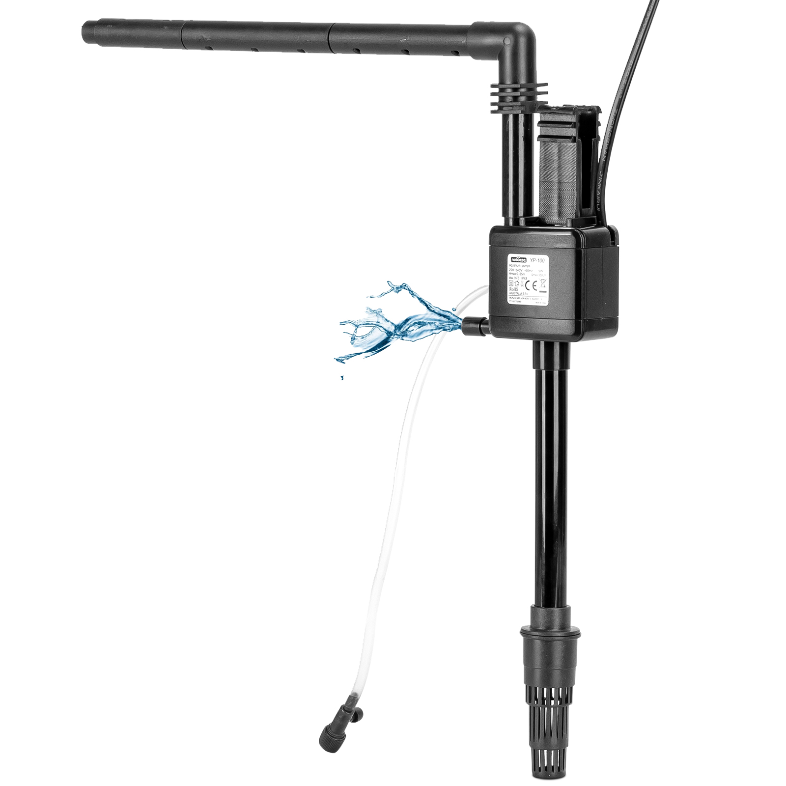 Bomba submersível para aquário Nobleza - 30L (300 L/H, 5 W), com oxigenação.