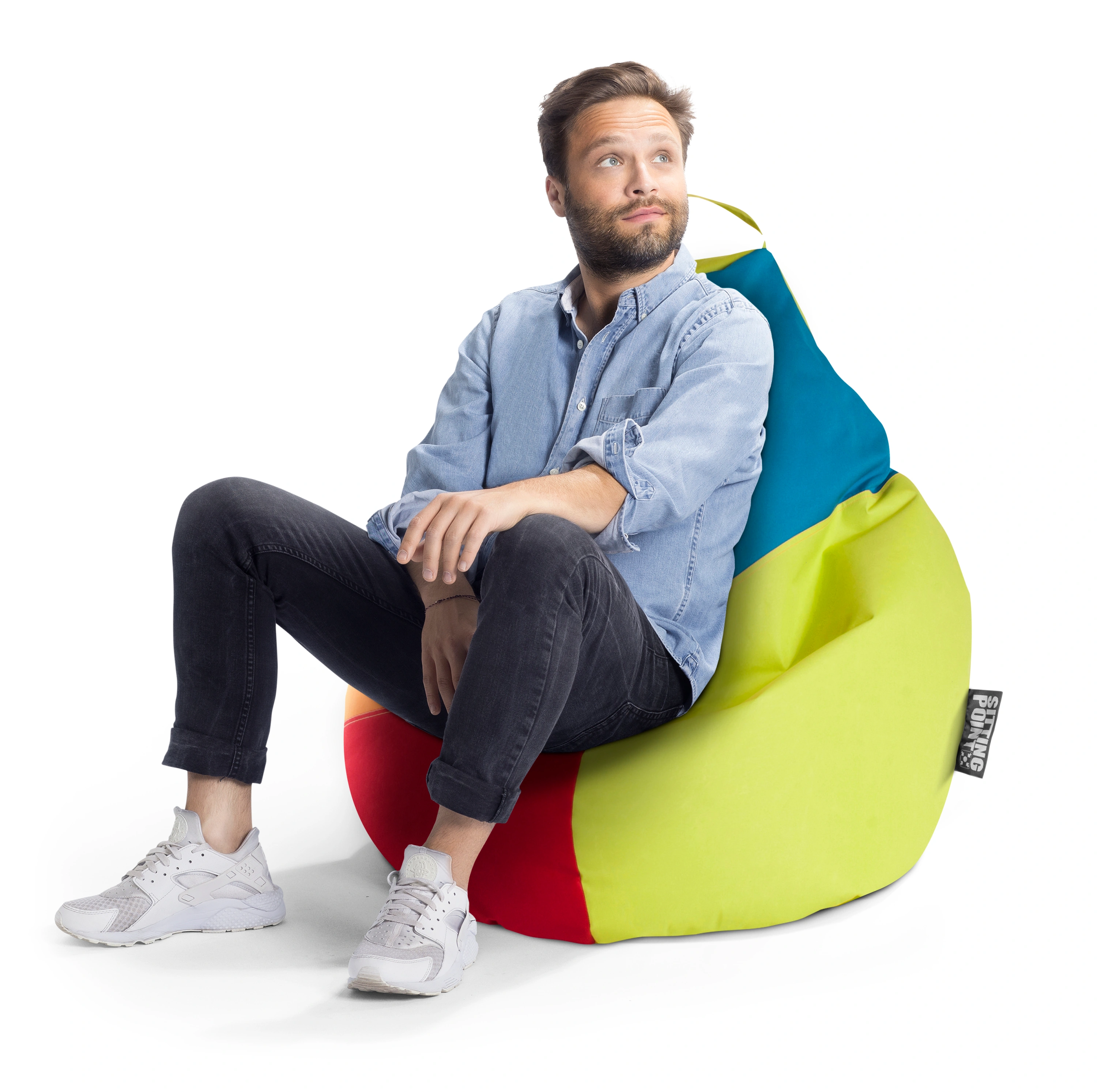 Sitzsack Harlekin BRAVA XL (Farbe: grün)