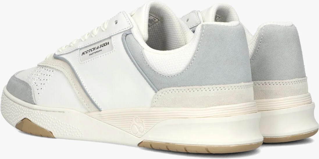 SCOTCH & SODA witte scotch & soda lage sneakers court cup