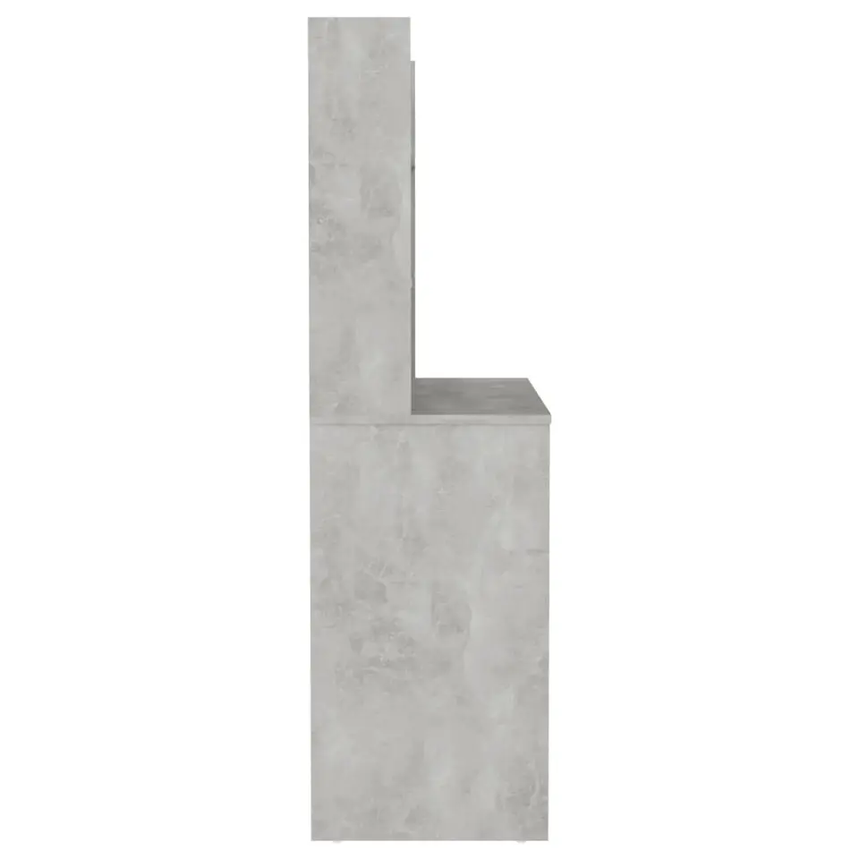 vidaXL - Kaptafel - Grijs - MDF