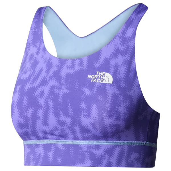Brassière running THE NORTH FACE W FLEX REVERSIBLE BRA PRINT OPTIC VIOLET ABSTRACT P
