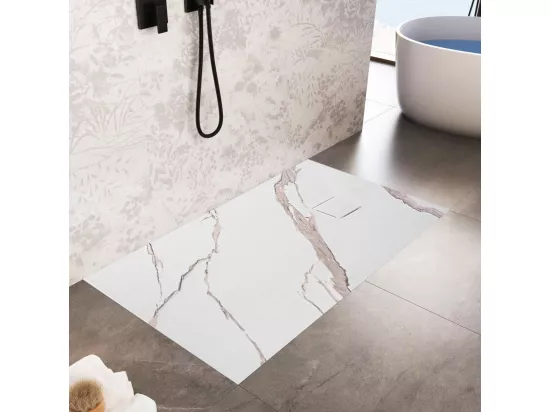 Receveur De Douche Rea Magnum Carrara 90X120 White