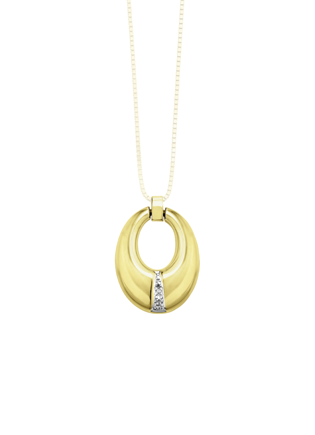 Zeitloser Anhänger mit Diamant